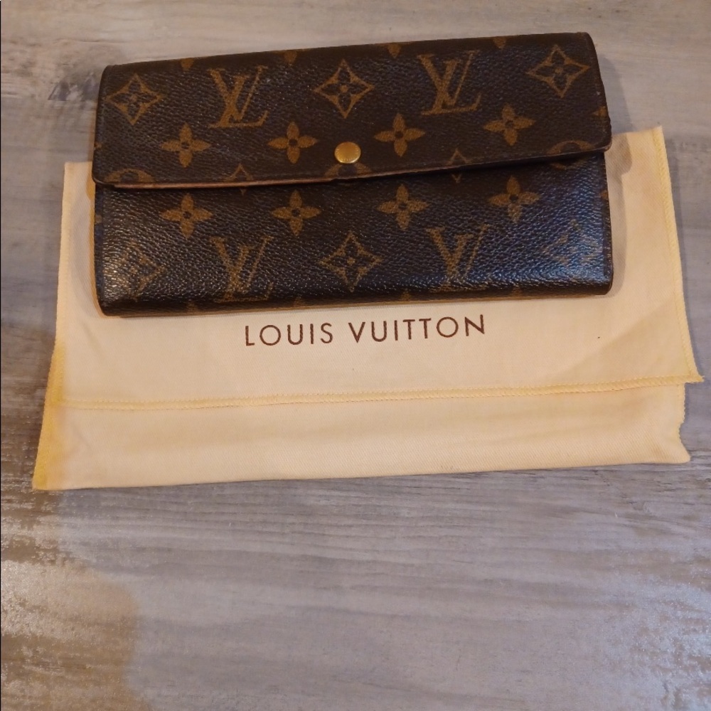 Louis Vuitton Monogram Canvas Brown/Tan Long Wallet